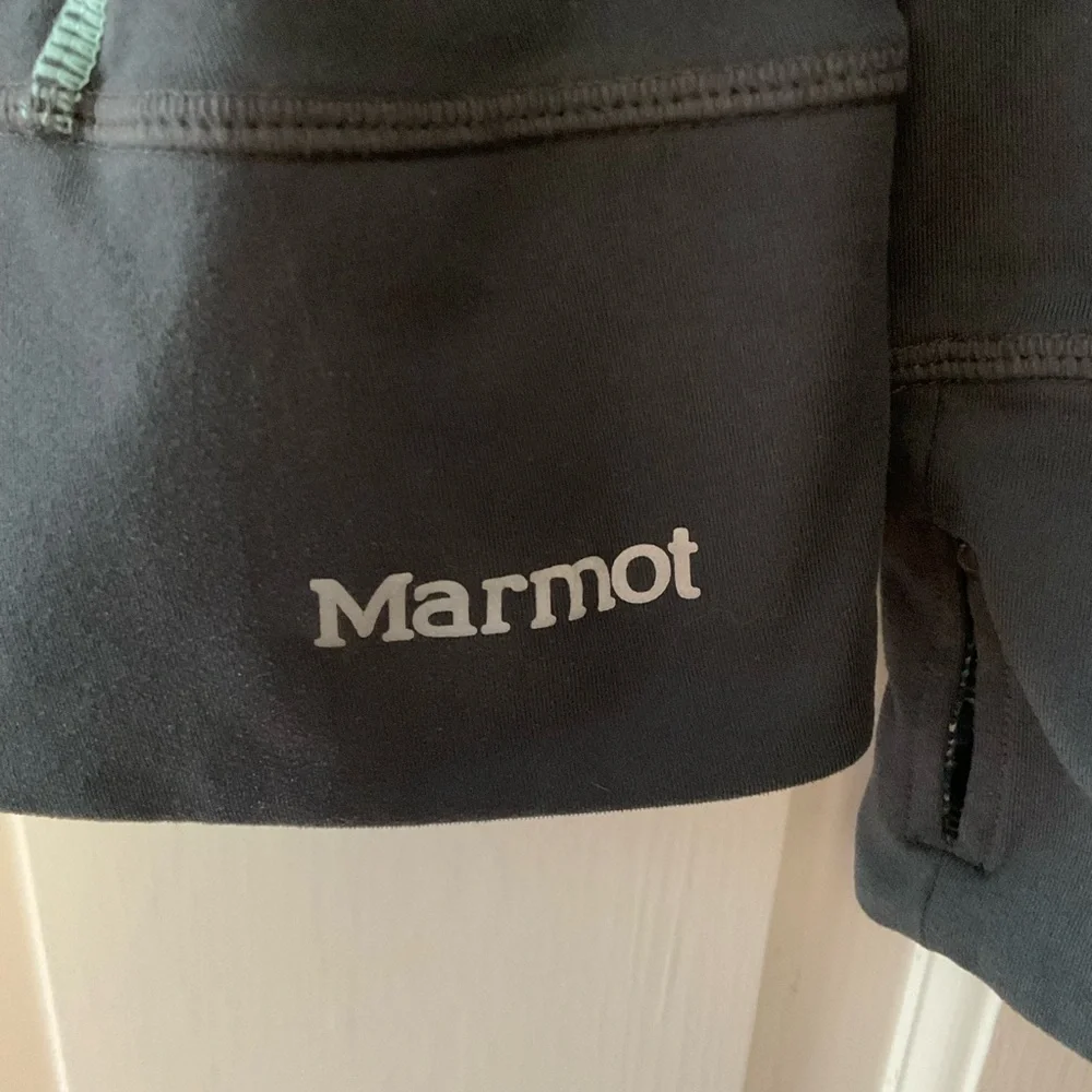 Marmot Full Zip Stretch Activewear Fleece Lined Warm Up Jacket Women’s Size L